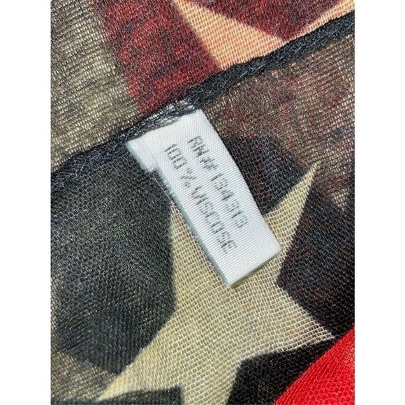 Vintage Patriotic Flag Pashmina - New Condition - Bid Now = Discounted Shipping - Picture 7 of 10